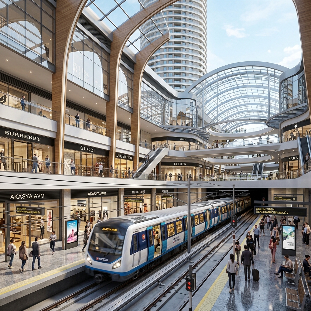 Akasya AVM Metro Ulaşımı