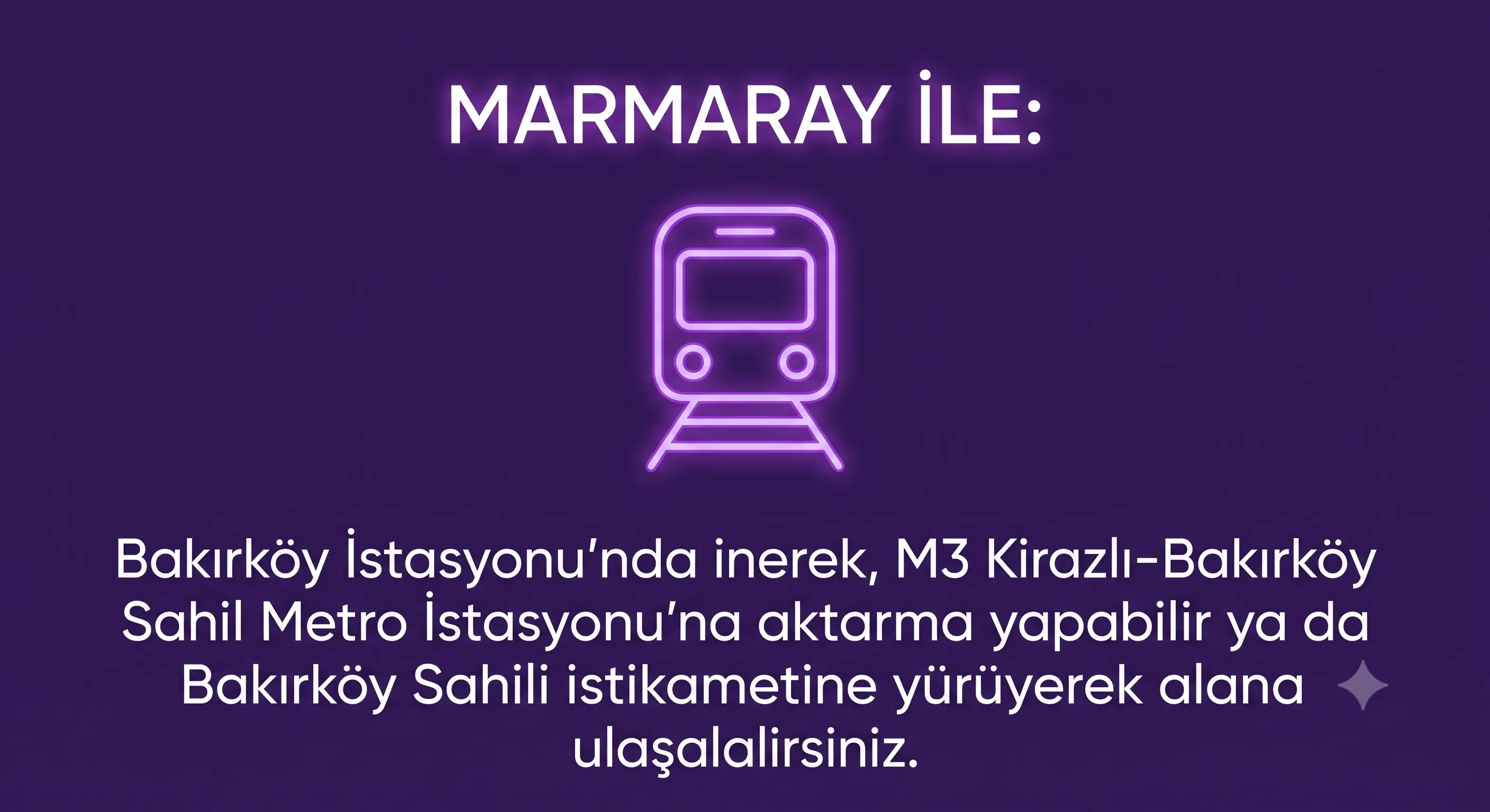 Marmaray ile Ataköy Marina Ulaşımı